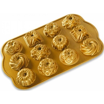 Nordic Ware Minibábovky plát s 12 formičkami zlatá 280 ml