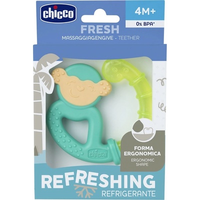 Chicco hryzačka chladiaca Fresh Opička tyrkysová