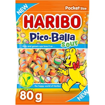 Haribo pico balla sour 80 g