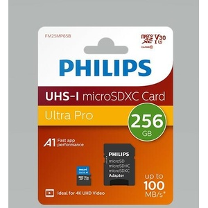 Philips microSDXC 256GB CL10/UHS-I/U1 + Adapter (FM25MP45B/00 / PH133532)