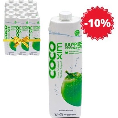 COCOXIM Kokosová voda PURE 12 x 1000 ml