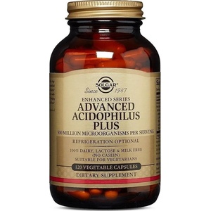 Solgar Хранителна добавка пробиотици Acidophilus Plus , Solgar Advanced Acidophilus Plus 120 Caps Probiotic