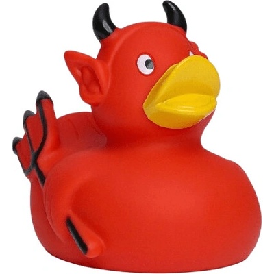 Schnabels Gumená kačička Čertík 9 cm