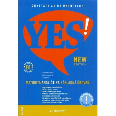 YES! Angličtina - maturita (B1) základná úroveň + interaktívny obsah (2021)