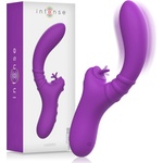 Intense Harry Vibrator Flexible with Purple Tongue Purple