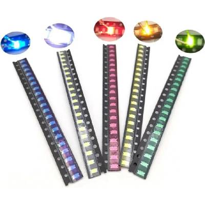 Sestava 100 kusů SMD LED typ 1206