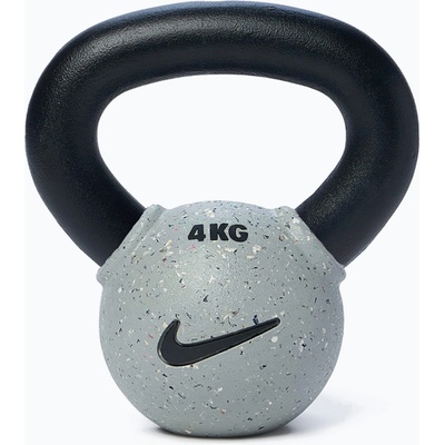 Nike strength Кетълбел Nike Strength Rubber Coated 4kg smoke grey