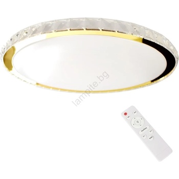 MILAGRO Led Димируем плафон layla led/50w/230v 3000/4000/6000k златист + д. у (mi2170)