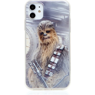 Pouzdro AppleMix STAR WARS Apple iPhone 5 / 5S / SE - Žvejkal- Chewbacca - gumové - šedé