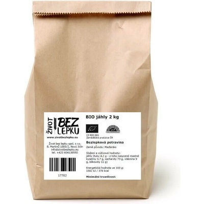 Život bez lepku BIO jáhly 2 kg