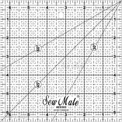 Sew Mate Rastrové pravítko 6.5"x6.5"