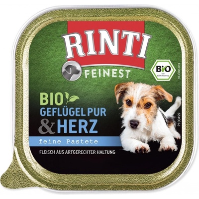 Rinti Feinest Bio Adult Dog hydinové srdiečka 150 g