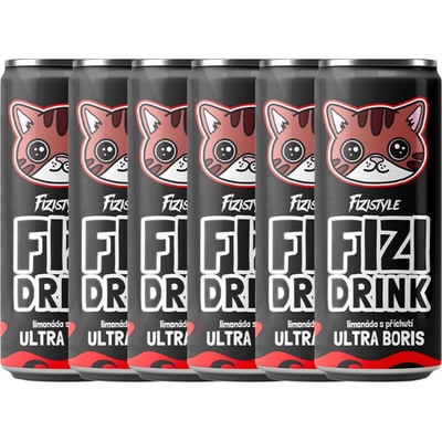 Fizistyle Fizi Drink Ultra Boris 6 x 250 ml