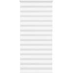 vidaXL Зеброва щора бял 115x230 см Ширина на плата 110, 9 см полиестер (4014810)