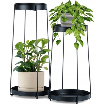 Kinekus Stojan na květináče kov černý KIN64303732 2 ks – Sleviste.cz