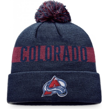 Fanatics pánská Zimní čepice Colorado Avalanche Fundamental beanie Cuff with Pom