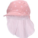 Sterntaler Шапка с платка на врата и UV 50+ защита Sterntaler - На точки, 51 cm, 18-24 месеца, розова (1422320-707) - ozone