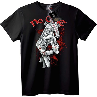 NOONEBRAND Тениска No One Ръчно Изкуство - S, Black
