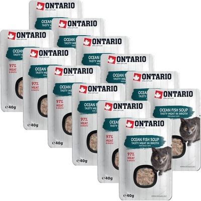 Ontario Cat ocean fish soup 12 x 40 g