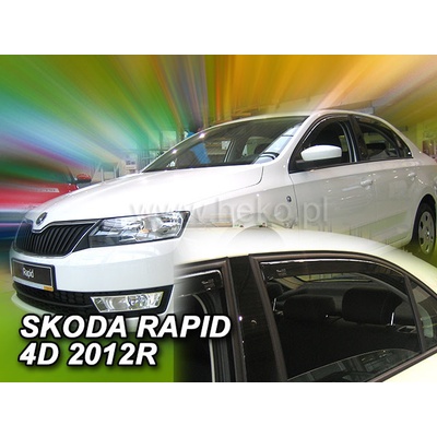 Deflektory - Škoda RAPID SEDAN 2012-2019
