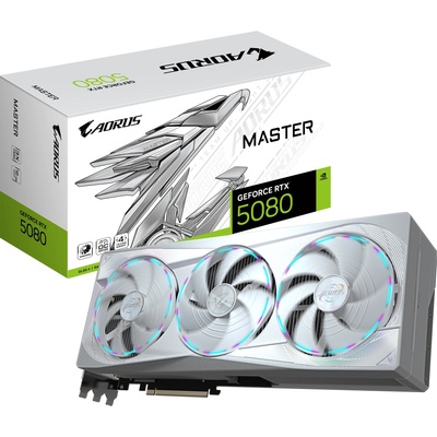 GIGABYTE GeForce RTX 5080 AORUS MASTER ICE 16GB GDDR7 256bit (N5080AORUSM-ICE-16GD)