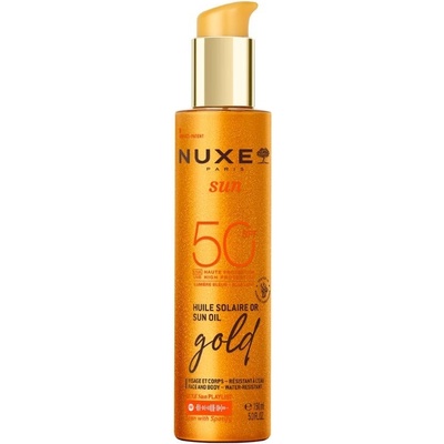 Nuxe Sun Rozjasňující olej s třpytkami na tvář a tělo SPF50 150 ml