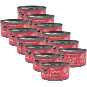 Fish4Dogs Fish4cats Най-добра риба тон и сьомга 12 x 70 г