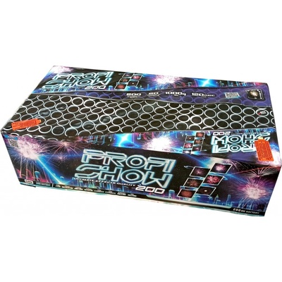 Kompaktní ohňostroj 200 ran 20 mm Profi show