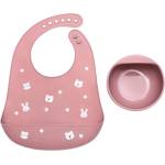 Lorelli Силиконов сет за хранене Lorelli Premium - 2 части, Deep Pink (10230710002)