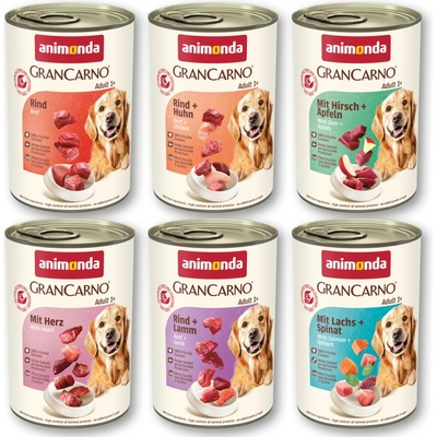 Animonda GranCarno mix 1 6 druhov 24 x 400 g