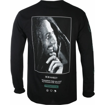 PRIMITIVE мъжка тениска с дълъг ръкав PRIMITIVE х BOB MARLEY - Life Forever - черен - papfa2285-blk