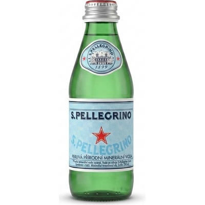 San Pellegrino perlivá minerální voda sklo 0,25 l