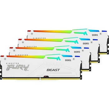 Image 1 of Kingston FURY Beast RGB 128GB (4x32GB) DDR5 5200MHz KF552C40BWAK4/128
