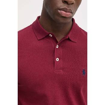 Ralph Lauren Тениска с яка Polo Ralph Lauren в бордо с изчистен дизайн 710941439 (710941439)