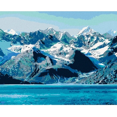 Zuty Malování podle čísel NÁRODNÍ PARK GLACIER BAY