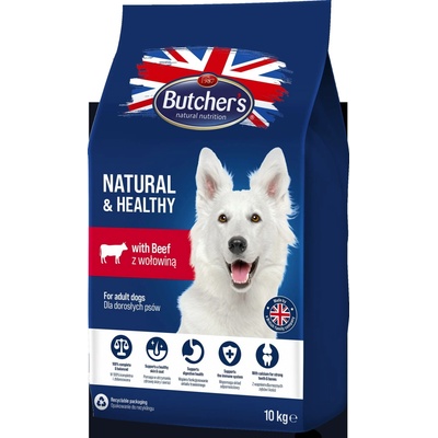 Butcher's Natural&Healthy s hovězím masem 10 kg
