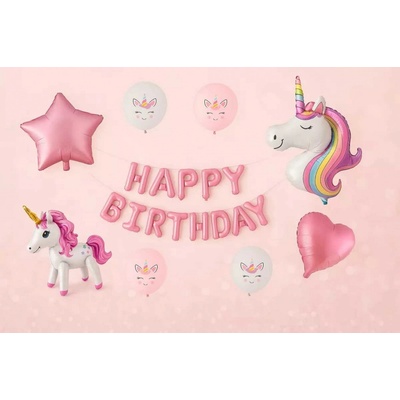 Godan Fóliové balónky sada jednorožec narozeniny