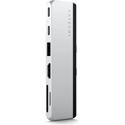 Satechi DUAL USB-C HUB for SURFACE PRO 9 (1x USB4 Pass-through Port 100W PD, 1x 6K/60Hz or Dual 4K/60Hz Video 40Gbps, 2x USB-C 3.2 Gen 2 Port, 1x USB-A 3.2 Gen 2, HDMI 2.0 Port (4K/60Hz) (ST-HSP9P)