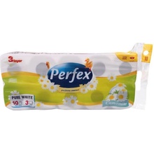 Perfex pure white Harmanček 3-vrstvový 10 ks