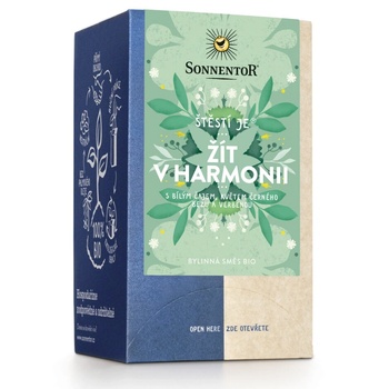 SONNENTOR - Щастието е® да живееш в хармония, порционен чай, БИО, 18 бр