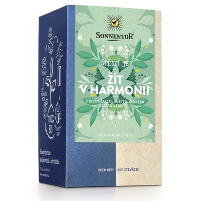 SONNENTOR - Щастието е® да живееш в хармония, порционен чай, БИО, 18 бр