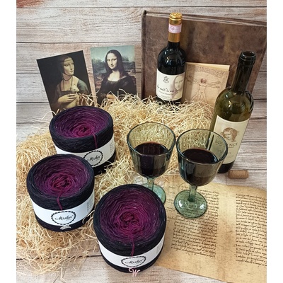 Mishastyle Chianti (fialový lunární lurex) 3nitka návin: 1500m