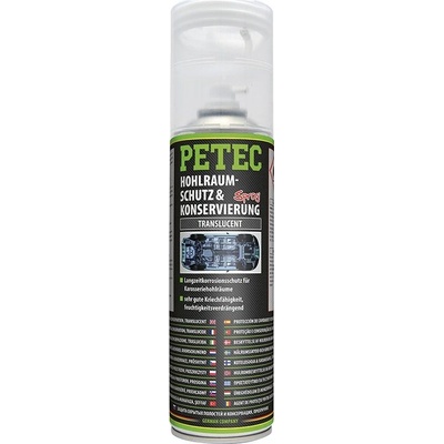 PETEC 73550 Parafínový vosk pre ochranu karosérií 500 ml