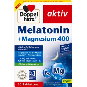 Doppelherz aktiv Melatonin + Magnesium 400 - 30 Броя