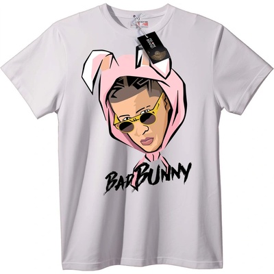 NOONEBRAND Тениска Зайче Худи - 3XL, Black
