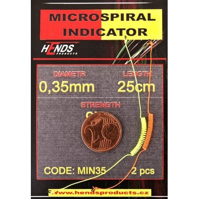 Mikrospirálový indikátor Hends Microspiral Indicator 25 cm 0,35 mm 9,0 kg žlutá & oranžová