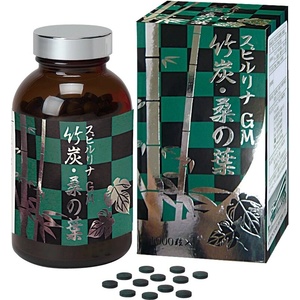 Japan Algae Спирулина + бамбуков въглен и черничеви листа 1000 таблетки | Japan Algae (926099 ALGA JAPAN)