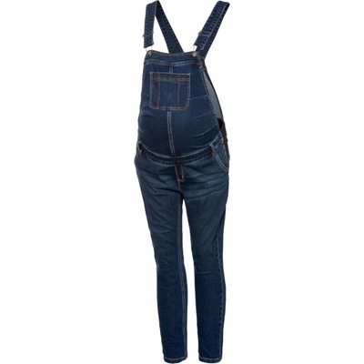 esmara dámske tehotenské nohavice na traky „Skinny fit“ tmavomodrá 100345974