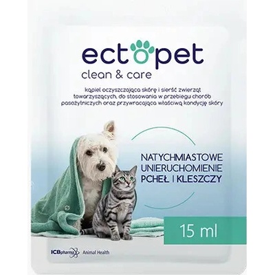 Ectopet clean & care kúpeľ 15 ml émoch