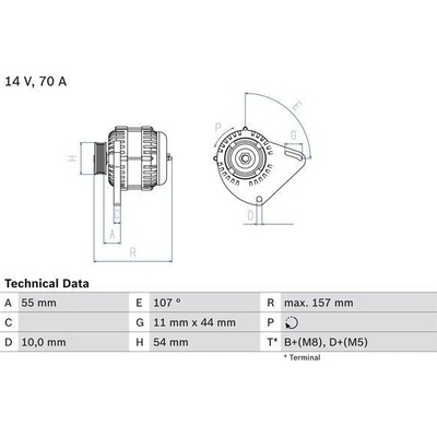 Alternátor BOSCH 0 986 080 490